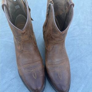 Ariat Distressed Brown Ankle Booties